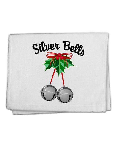 Silver Bells 11&#x22;x18&#x22; Dish Fingertip Towel by TooLoud-Fingertip Towel-TooLoud-White-Davson Sales