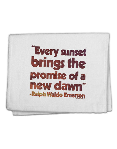 Emerson Sunset Quote 11"x18" Dish Fingertip Towel-Fingertip Towel-TooLoud-Davson Sales