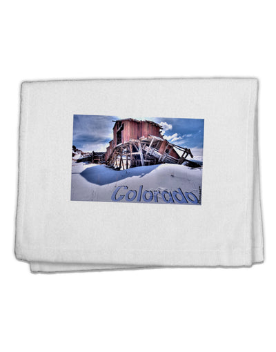 Victor Mines Colorado Text 11&#x22;x18&#x22; Dish Fingertip Towel-Fingertip Towel-TooLoud-White-Davson Sales