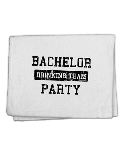 Bachelor Party Drinking Team - Distressed 11&#x22;x18&#x22; Dish Fingertip Towel-Fingertip Towel-TooLoud-White-Davson Sales