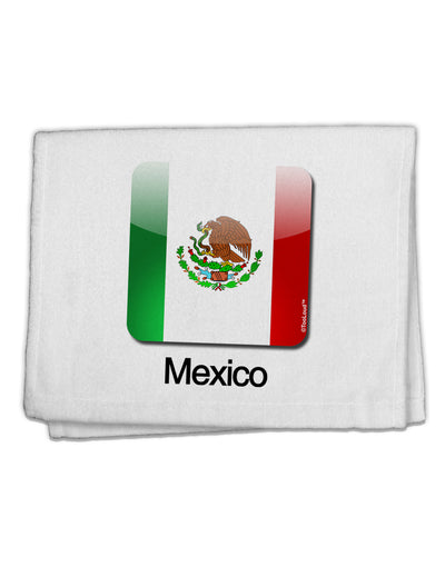 Mexican Flag App Icon - Text 11&#x22;x18&#x22; Dish Fingertip Towel by TooLoud-Fingertip Towel-TooLoud-White-Davson Sales