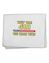 4th Be With You Beam Sword 11&#x22;x18&#x22; Dish Fingertip Towel by TooLoud-Fingertip Towel-TooLoud-White-Davson Sales