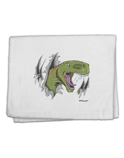 Green Dinosaur Breaking Free 11&#x22;x18&#x22; Dish Fingertip Towel by TooLoud-Fingertip Towel-TooLoud-White-Davson Sales