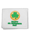 Shamrock Button - St Patrick's Day 11&#x22;x18&#x22; Dish Fingertip Towel by TooLoud-Fingertip Towel-TooLoud-White-Davson Sales