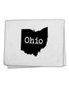 Ohio - United States Shape 11&#x22;x18&#x22; Dish Fingertip Towel by TooLoud-Fingertip Towel-TooLoud-White-Davson Sales