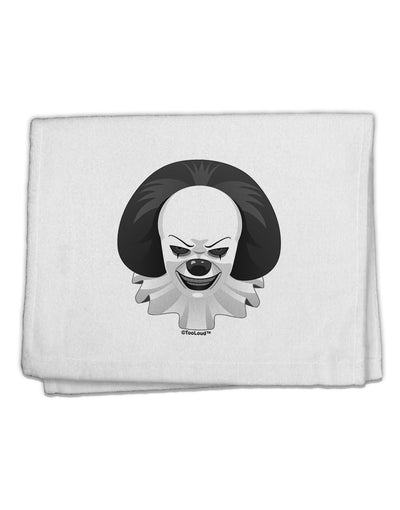 Scary Clown Grayscale 11&#x22;x18&#x22; Dish Fingertip Towel-Fingertip Towel-TooLoud-White-Davson Sales