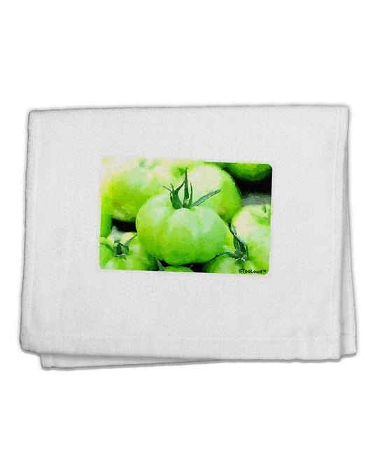 Watercolor Green Tomatoes 11&#x22;x18&#x22; Dish Fingertip Towel-Fingertip Towel-TooLoud-White-Davson Sales