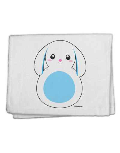 Cute Bunny with Floppy Ears - Blue 11&#x22;x18&#x22; Dish Fingertip Towel by TooLoud-Fingertip Towel-TooLoud-White-Davson Sales