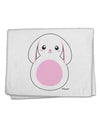 Cute Bunny with Floppy Ears - Pink 11&#x22;x18&#x22; Dish Fingertip Towel by TooLoud-Fingertip Towel-TooLoud-White-Davson Sales