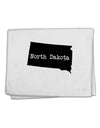 North Dakota - United States Shape 11&#x22;x18&#x22; Dish Fingertip Towel by TooLoud-Fingertip Towel-TooLoud-White-Davson Sales