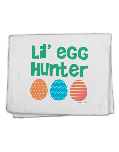 Lil' Egg Hunter - Easter - Green 11&#x22;x18&#x22; Dish Fingertip Towel by TooLoud-Fingertip Towel-TooLoud-White-Davson Sales