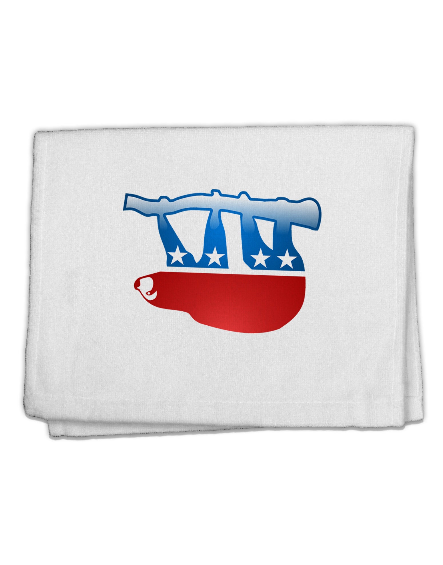 Sloth Political Party Symbol 11&#x22;x18&#x22; Dish Fingertip Towel-Fingertip Towel-TooLoud-White-Davson Sales