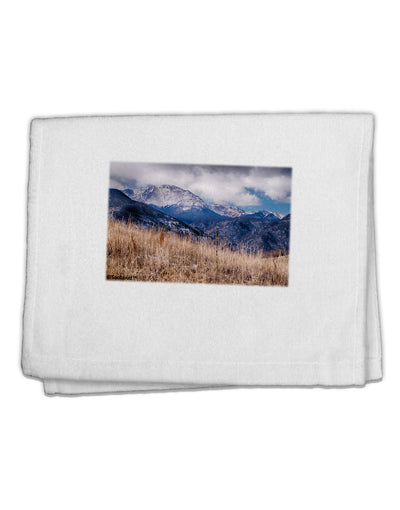 Pikes Peak CO Mountains 11&#x22;x18&#x22; Dish Fingertip Towel by TooLoud-Fingertip Towel-TooLoud-White-Davson Sales