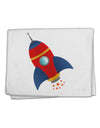 Space Rocket Ship and Stars 11&#x22;x18&#x22; Dish Fingertip Towel by TooLoud-Fingertip Towel-TooLoud-White-Davson Sales