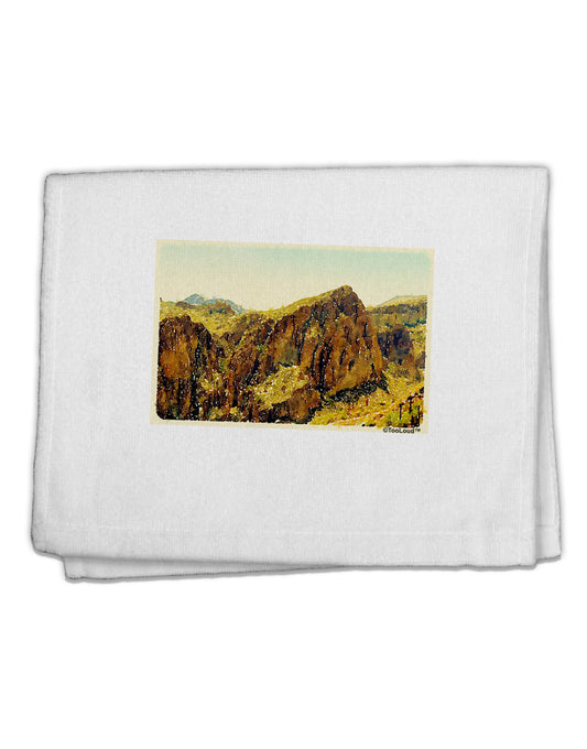 Arizona Mountains Watercolor 11&#x22;x18&#x22; Dish Fingertip Towel-Fingertip Towel-TooLoud-White-Davson Sales