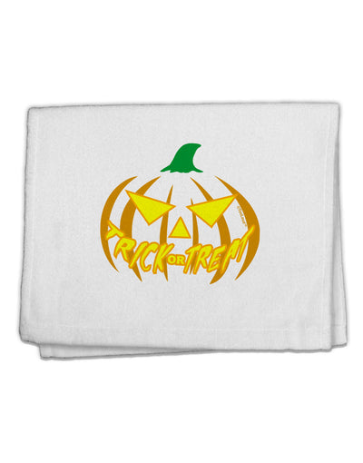 Trick or Treat Jack Yellow 11&#x22;x18&#x22; Dish Fingertip Towel-Fingertip Towel-TooLoud-White-Davson Sales