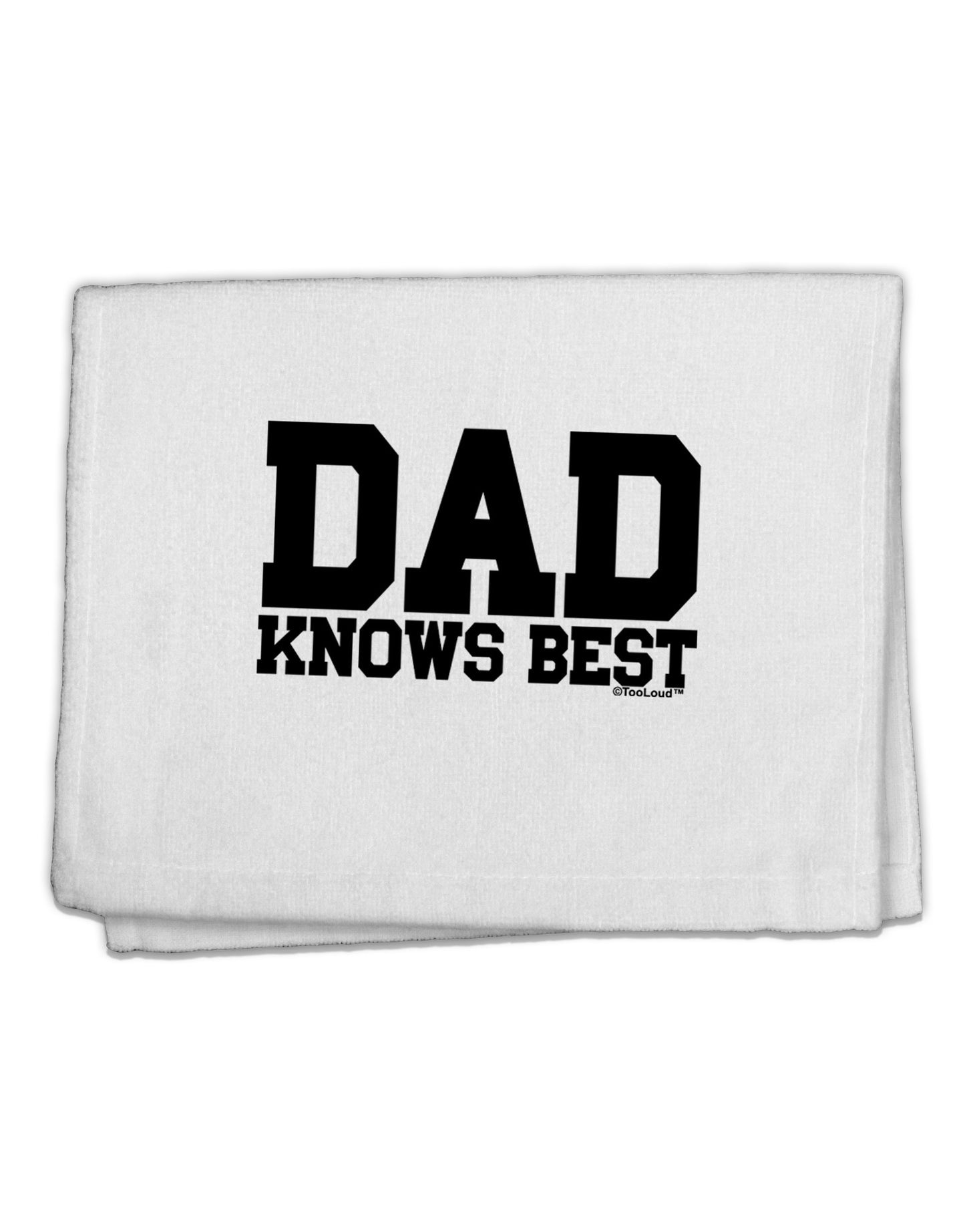 Dad Knows Best 11&#x22;x18&#x22; Dish Fingertip Towel by TooLoud-Fingertip Towel-TooLoud-White-Davson Sales