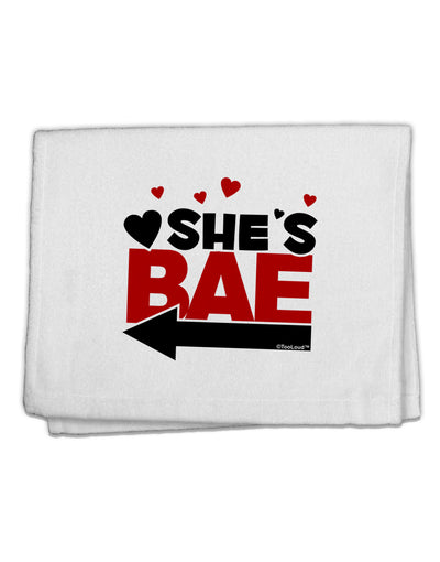 She's BAE - Left Arrow 11&#x22;x18&#x22; Dish Fingertip Towel-Fingertip Towel-TooLoud-White-Davson Sales