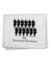 Twelve Drummers Drumming Text 11&#x22;x18&#x22; Dish Fingertip Towel-Fingertip Towel-TooLoud-White-Davson Sales