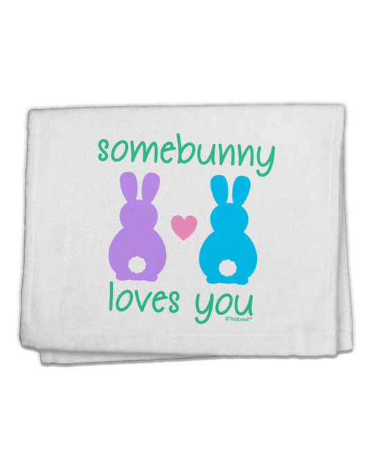 Somebunny Loves You 11&#x22;x18&#x22; Dish Fingertip Towel by TooLoud-Fingertip Towel-TooLoud-White-Davson Sales