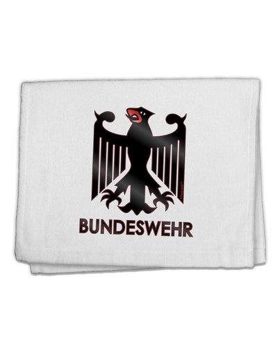 Bundeswehr Logo with Text 11&#x22;x18&#x22; Dish Fingertip Towel-Fingertip Towel-TooLoud-White-Davson Sales