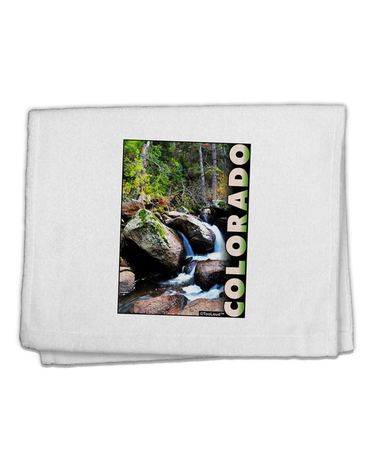 Rockies River with Text 11&#x22;x18&#x22; Dish Fingertip Towel-Fingertip Towel-TooLoud-White-Davson Sales