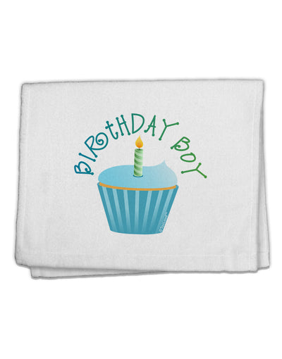 Birthday Boy - Candle Cupcake 11&#x22;x18&#x22; Dish Fingertip Towel by TooLoud-Fingertip Towel-TooLoud-White-Davson Sales