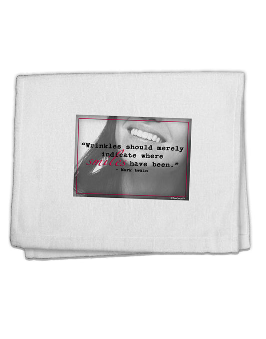 TooLoud Where Smiles Mark Twain 11&#x22;x18&#x22; Dish Fingertip Towel-Fingertip Towel-TooLoud-White-Davson Sales