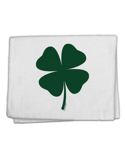 Lucky Four Leaf Clover St Patricks Day 11&#x22;x18&#x22; Dish Fingertip Towel-Fingertip Towel-TooLoud-White-Davson Sales