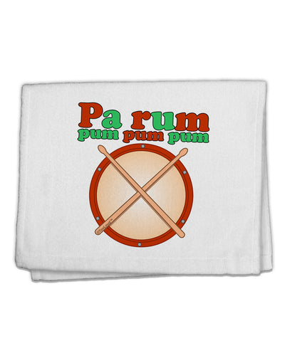 Pa Rum Pum Pum Pum 11&#x22;x18&#x22; Dish Fingertip Towel-Fingertip Towel-TooLoud-White-Davson Sales