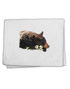 Laying Black Bear Cutout 11&#x22;x18&#x22; Dish Fingertip Towel-Fingertip Towel-TooLoud-White-Davson Sales