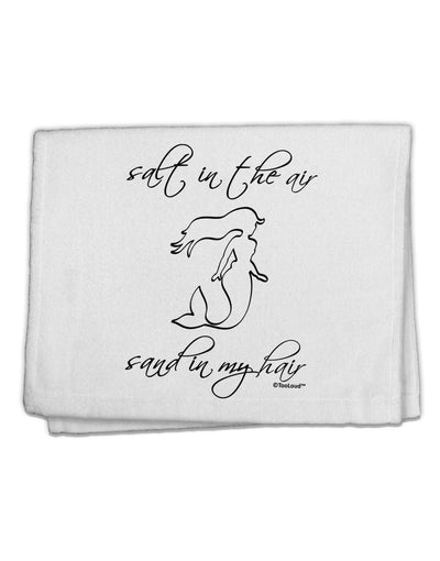 Salt in the Air Sand in My Hair - Mermaid 11&#x22;x18&#x22; Dish Fingertip Towel-Fingertip Towel-TooLoud-White-Davson Sales