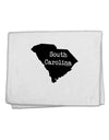 South Carolina - United States Shape 11&#x22;x18&#x22; Dish Fingertip Towel by TooLoud-Fingertip Towel-TooLoud-White-Davson Sales