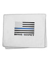 Honor Respect Blue Line 11&#x22;x18&#x22; Dish Fingertip Towel-Fingertip Towel-TooLoud-White-Davson Sales