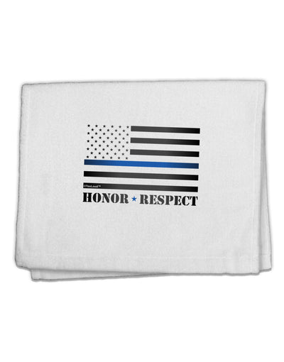 Honor Respect Blue Line 11&#x22;x18&#x22; Dish Fingertip Towel-Fingertip Towel-TooLoud-White-Davson Sales