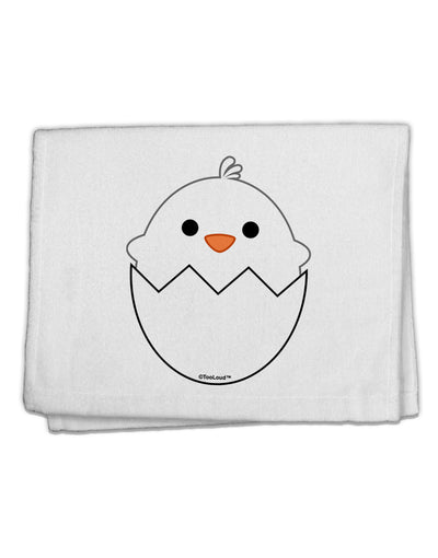 Cute Hatching Chick - White 11&#x22;x18&#x22; Dish Fingertip Towel by TooLoud-Fingertip Towel-TooLoud-White-Davson Sales