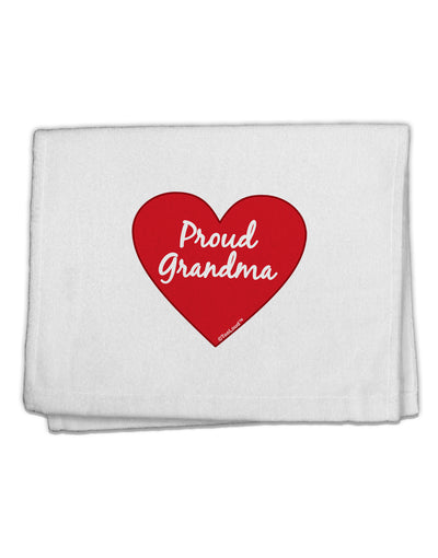 Proud Grandma Heart 11&#x22;x18&#x22; Dish Fingertip Towel by TooLoud-Fingertip Towel-TooLoud-White-Davson Sales