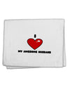 I Heart My Awesome Husband 11&#x22;x18&#x22; Dish Fingertip Towel by TooLoud-TooLoud-White-Davson Sales