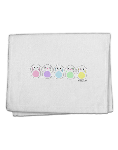 Cute Pastel Bunnies 11&#x22;x18&#x22; Dish Fingertip Towel by TooLoud-Fingertip Towel-TooLoud-White-Davson Sales