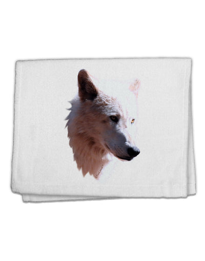 Magnificent White Wolf Head 11&#x22;x18&#x22; Dish Fingertip Towel-Fingertip Towel-TooLoud-White-Davson Sales