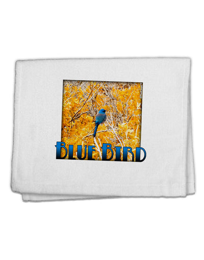 Blue Bird In Yellow Text 11&#x22;x18&#x22; Dish Fingertip Towel-Fingertip Towel-TooLoud-White-Davson Sales