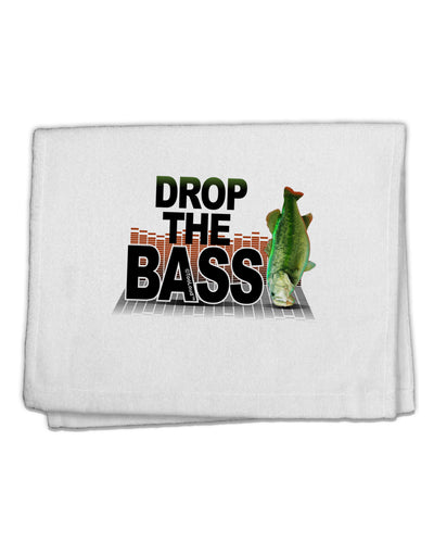 Drop The Bass Fish 11&#x22;x18&#x22; Dish Fingertip Towel-Fingertip Towel-TooLoud-White-Davson Sales