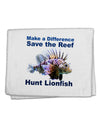 Save the Reef - Hunt Lionfish 11&#x22;x18&#x22; Dish Fingertip Towel-Fingertip Towel-TooLoud-White-Davson Sales