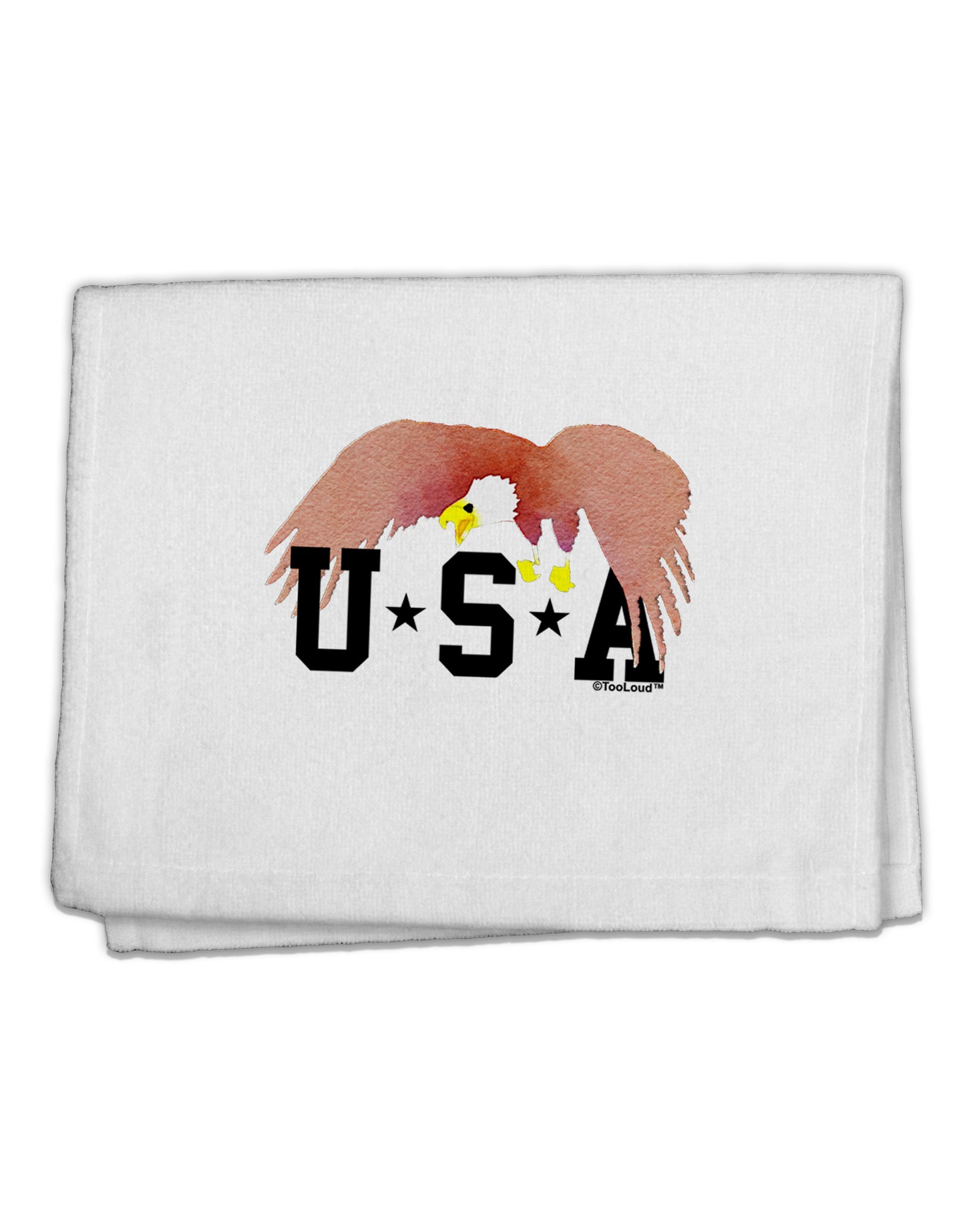 Bald Eagle USA 11&#x22;x18&#x22; Dish Fingertip Towel by TooLoud-Fingertip Towel-TooLoud-White-Davson Sales