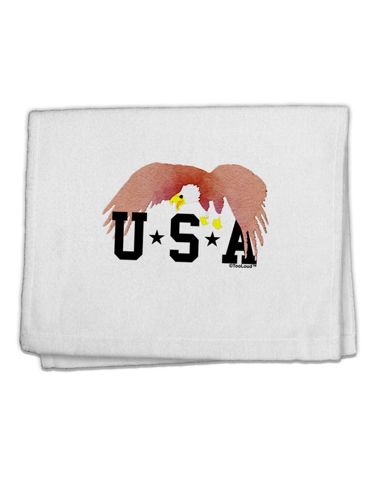 Bald Eagle USA 11&#x22;x18&#x22; Dish Fingertip Towel by TooLoud-Fingertip Towel-TooLoud-White-Davson Sales
