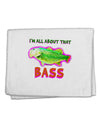 All About That Bass Fish Watercolor 11&#x22;x18&#x22; Dish Fingertip Towel-Fingertip Towel-TooLoud-White-Davson Sales