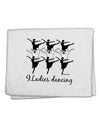 Nine Ladies Dancing Text 11&#x22;x18&#x22; Dish Fingertip Towel-Fingertip Towel-TooLoud-White-Davson Sales