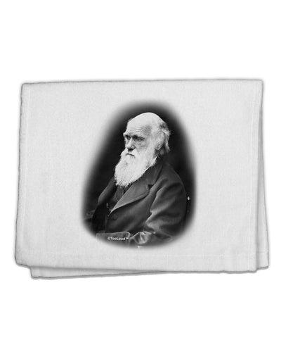 Charles Darwin Black and White 11&#x22;x18&#x22; Dish Fingertip Towel by TooLoud-Fingertip Towel-TooLoud-White-Davson Sales