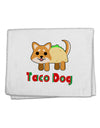 Cute Taco Dog Text 11&#x22;x18&#x22; Dish Fingertip Towel-Fingertip Towel-TooLoud-White-Davson Sales