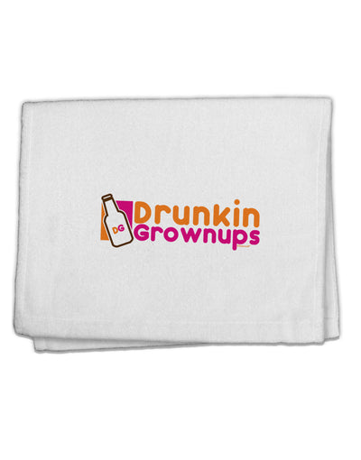 Drunken Grown ups Funny Drinking 11&#x22;x18&#x22; Dish Fingertip Towel by TooLoud-Fingertip Towel-TooLoud-White-Davson Sales